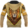 Love Lion Over Printed Hoodie