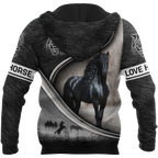 Black Horse 3D All Over Printed Shirts VP07102001