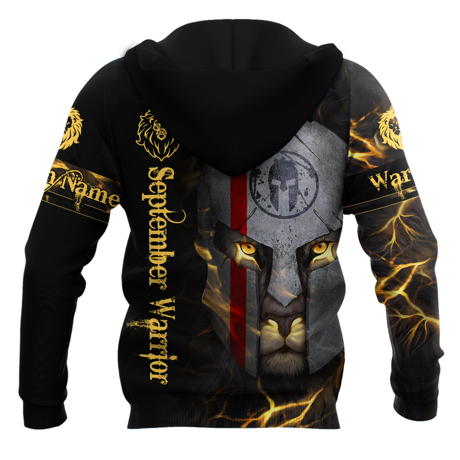 September Spartan Lion Warrior 3D All Over Printed Unisex Shirts