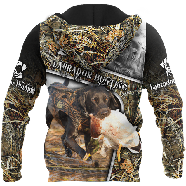 Labrador Hunting 3D Over Printed Unisex Deluxe Hoodie ML