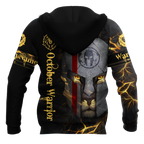 October Spartan Lion Warrior 3D All Over Printed Unisex Shirts