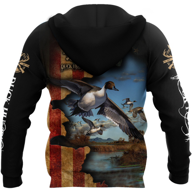 Pheasant Hunting Camo 3D Over Printed Unisex Deluxe Hoodie ML