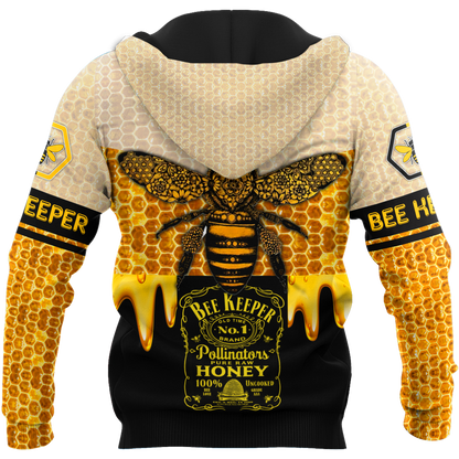Bee Keeper All Over Printed Hoodie For Men And Women MEI