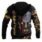 August Spartan Lion Warrior 3D All Over Printed Unisex Shirt