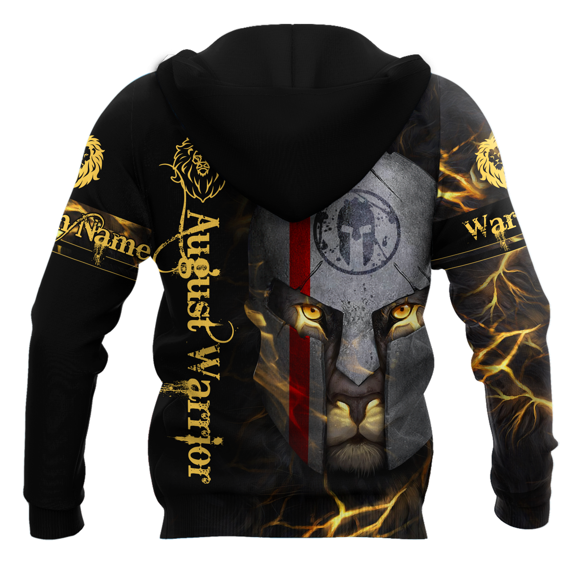 August Spartan Lion Warrior 3D All Over Printed Unisex Shirt