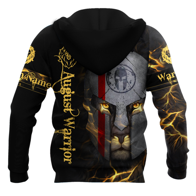 August Spartan Lion Warrior 3D All Over Printed Unisex Shirt