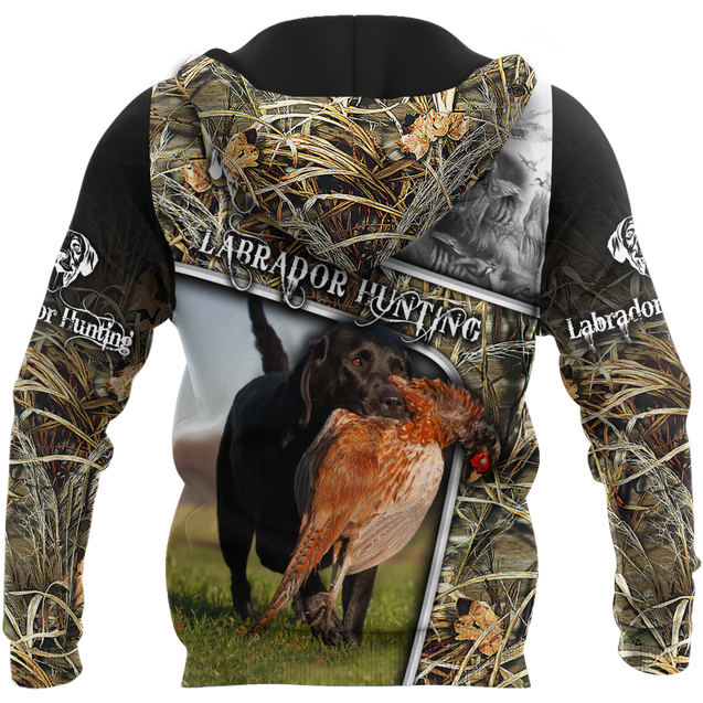 Labrador Hunting 3D Over Printed Unisex Deluxe Hoodie ML