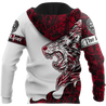 The Red Lion Tattoo Over Printed Hoodie