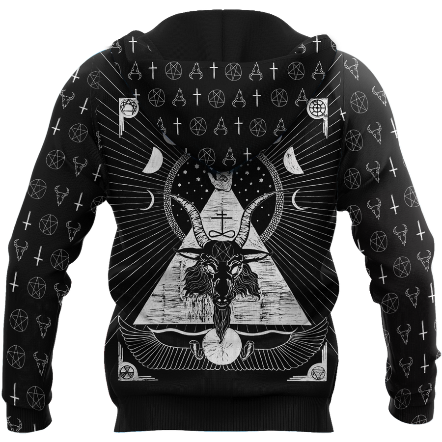 Satanic Tribal 3D All Over Printed Hoodie Shirts For Men And Women JJ25052001-Apparel-MP-Hoodie-S-Vibe Cosy™