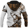 3D The Alpha King Lion Tattoo Over Printed Hoodie