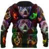 Rottweiler colorful 3D hoodie shirt for men and women JJW18092002S