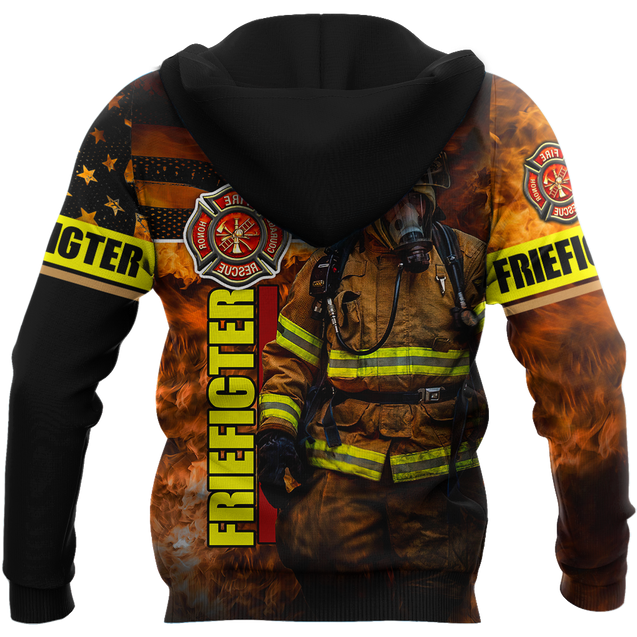 Brave Firefighter-Fireman 3D All Over Printed Shirts For Men and Women TA0822202