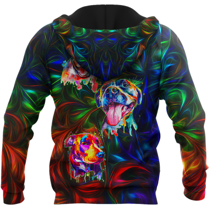 Colorful American Pit Bull Terrier Unisex Shirts JJW13102005