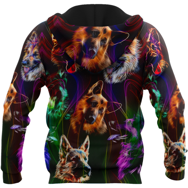 German shepherd colorful hoodie shirt for men and women JJW16092003S