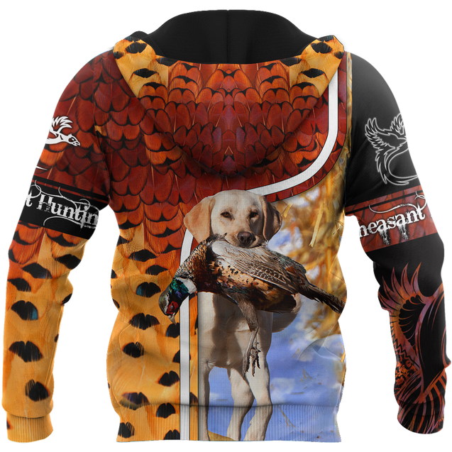 Pheasant Hunting Camo 3D Over Printed Unisex Deluxe Hoodie ML