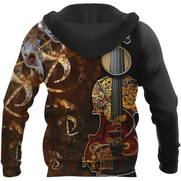 Steampunk Violin Mechanic All Over Printed Hoodie For Men and Women MH11112001CL