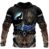 All Over Printed Viking Mighty Wolf Hoodie MEI09152005-MEI