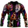 German shepherd colorful hoodie shirt for men and women JJW16092003S