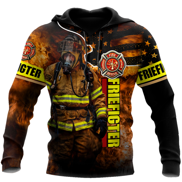 Brave Firefighter-Fireman 3D All Over Printed Shirts For Men and Women TA0822202