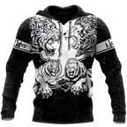 Lion vs Tiger Warrior Tattoo  3D All Over Printed  Unisex Shirts