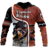 Pheasant Hunting Camo 3D Over Printed Unisex Deluxe Hoodie ML