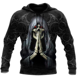 June Guy Skull 3D All Over Printed Unisex Hoodie