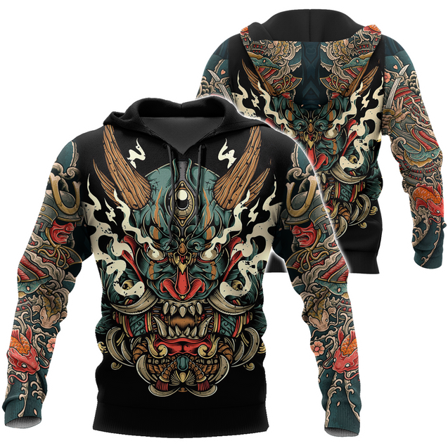 Samurai Tattoo Art Hoodie T Shirt For Men and Women HAC220602-NM-Apparel-NM-Hoodie-S-Vibe Cosy™