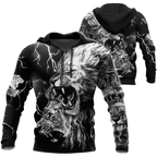 Lion Tattoo Thunder 3D All Over Printed  Unisex Shirts