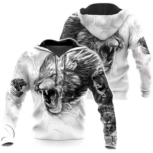 Lion Tattoo Art Hoodie T Shirt For Men and Women HAC310501-NM