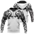 Tattoo Wolf Hoodie T Shirt For Men and Women HAC300502-NM-Apparel-NM-Hoodie-S-Vibe Cosy™