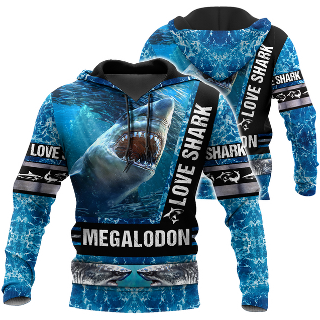 Love Shark 3D All Over Printed Shirts For Men and Women HAC180702-Apparel-TT-Hoodie-S-Vibe Cosy™