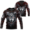 All Over Printed Wolf Hoodie MEI09102003-MEI