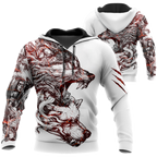 Alpha Wolf Tattoo 3D All Over Printed Unisex Shirts