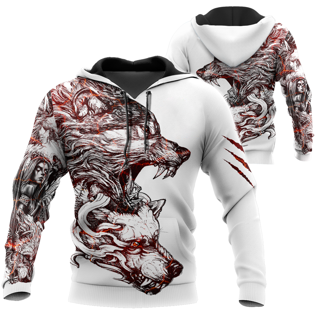 Alpha Wolf Tattoo 3D All Over Printed Unisex Shirts