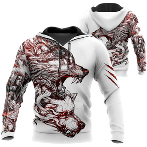 Alpha Wolf Tattoo 3D All Over Printed Unisex Shirts