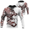 Alpha Wolf Tattoo 3D All Over Printed Unisex Shirts