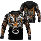 Tiger Fighter 3D Over Printed Shirt for Men and Women