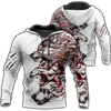 Three Gray Wolfs White Tattoo 3D All Over Printed Unisex Shirts