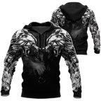 Double Dark Wolf Tattoo 3D All Over Printed Unisex Shirts