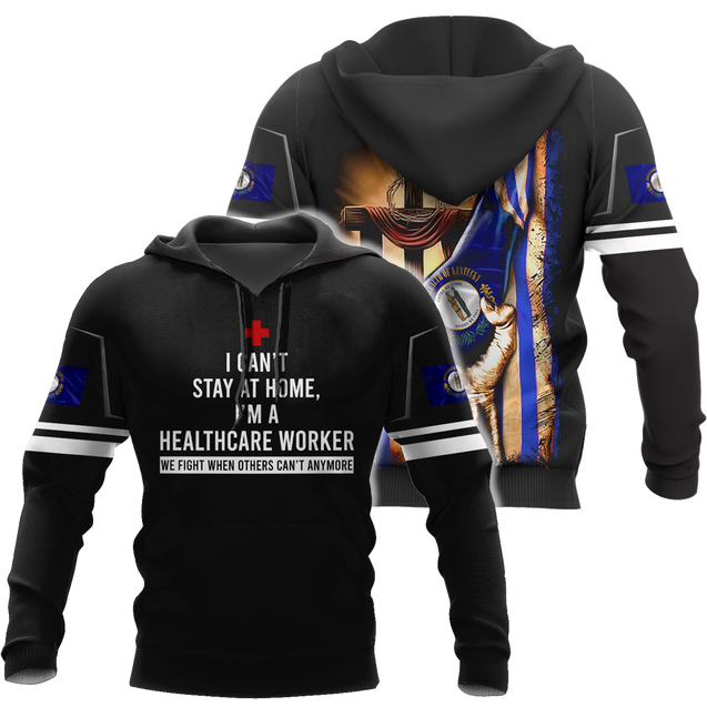 Healthcare worker Kentucky 3d hoodie shirt for men and women HAC040404-Apparel-HG-Hoodie-S-Vibe Cosy™