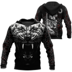 Tattoo White Tiger  3D All Over Printed Unisex Shirts