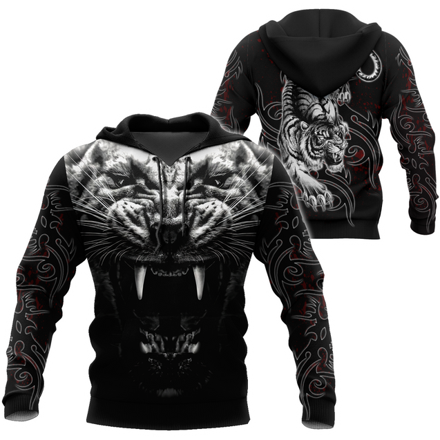 Tattoo White Tiger  3D All Over Printed Unisex Shirts