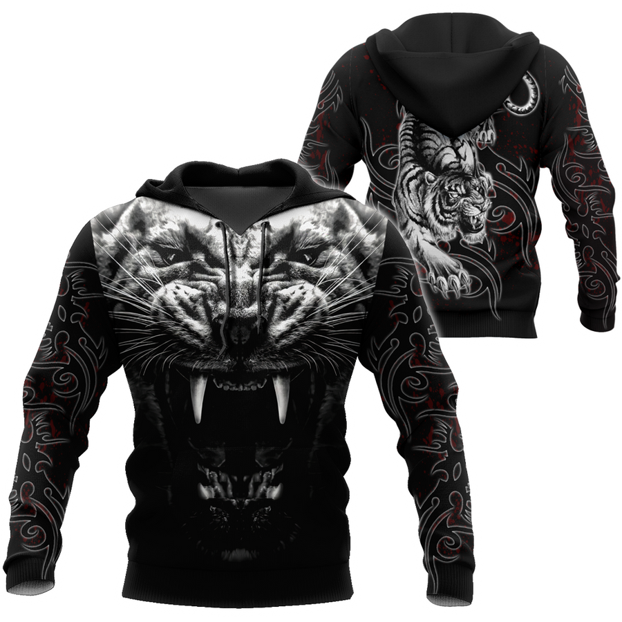 Tattoo White Tiger  3D All Over Printed Unisex Shirts