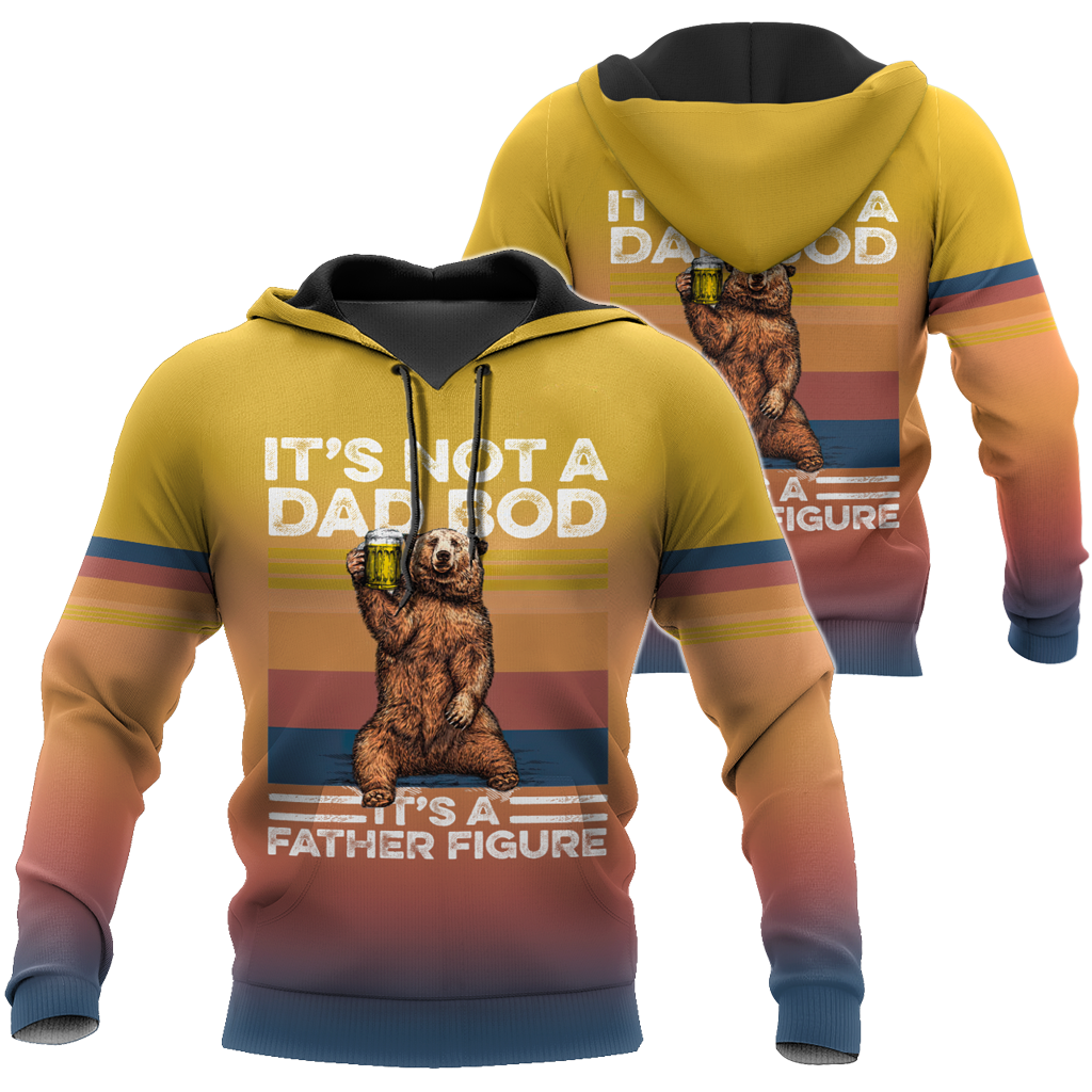 It's not a dad bod, 3d hoodie shirt for men and women ver2 HAC040605-Apparel-HG-Zip hoodie-S-Vibe Cosy™