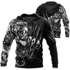 3D Tiger Tattoo Over Printed Shirt for Men and Women
