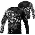 3D Tiger Tattoo Over Printed Shirt for Men and Women