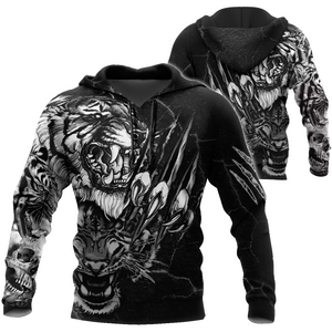 3D Tiger Tattoo Over Printed Shirt for Men and Women