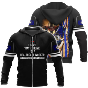 Healthcare worker Kentucky 3d hoodie shirt for men and women HAC040404-Apparel-HG-Zip hoodie-S-Vibe Cosy™