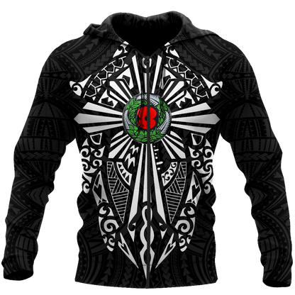 New zealand anzac, lest we forget maori cross tattoo 3d all over printed shirt and short for man and women MH3006201-Apparel-PL8386-Zipped Hoodie-S-Vibe Cosy™