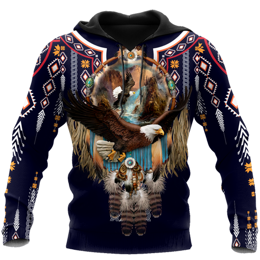 Eagle Fly Dreamcatcher Native American 3D All Over Printed Shirts
